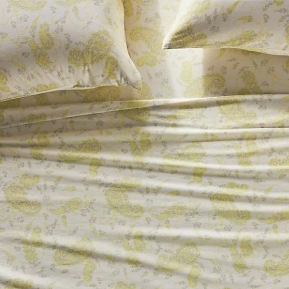 Anthropologie King Sheet Set Organic Cotton Sateen New With Tag
